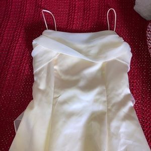 light yellow prom dress